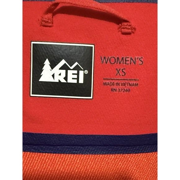 REI Jacket Womens XS Red‎ Full Zip Windbreaker Rain Resistant Hooded Zip Pockets - Picture 7 of 10